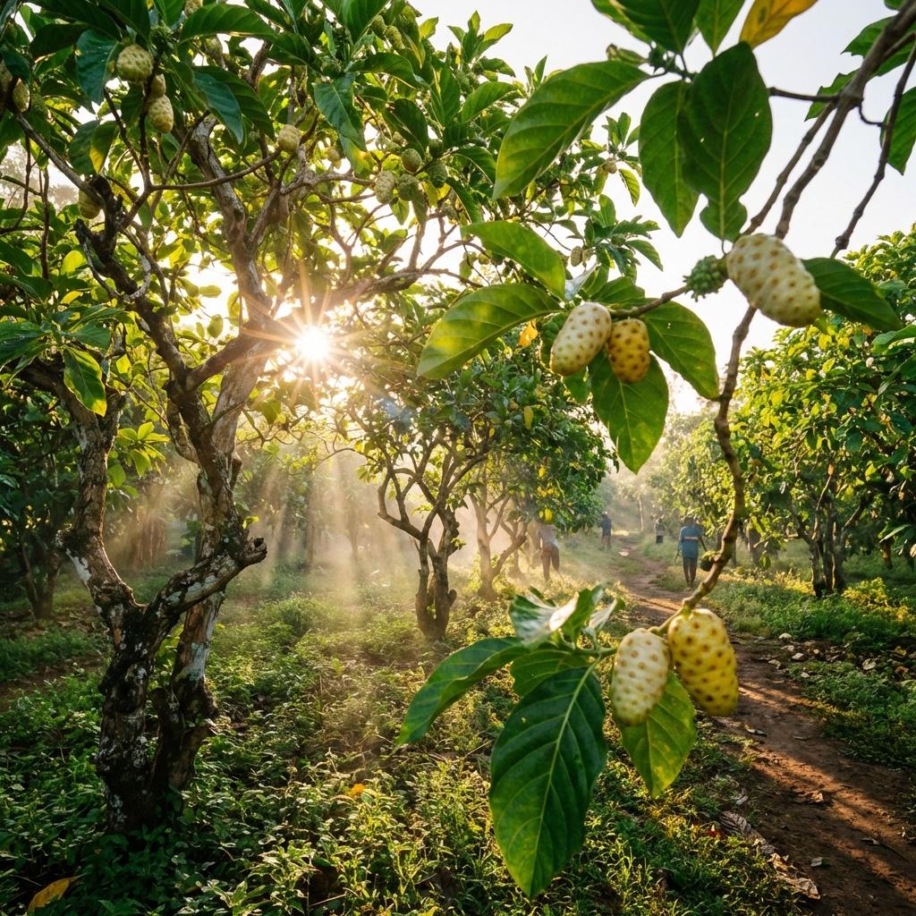 Plantation de Noni au Mali